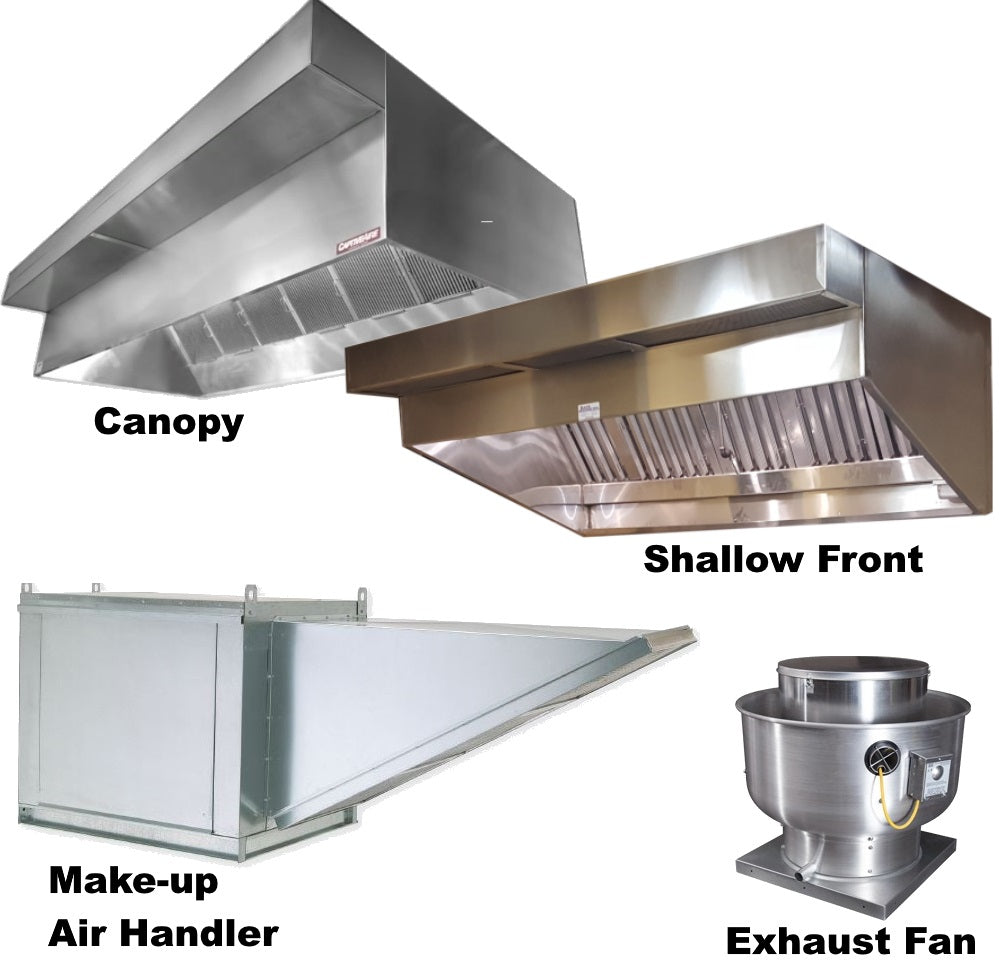 Ventilation System - Vent Hoods Canopy, Shallow Front and Concession ...