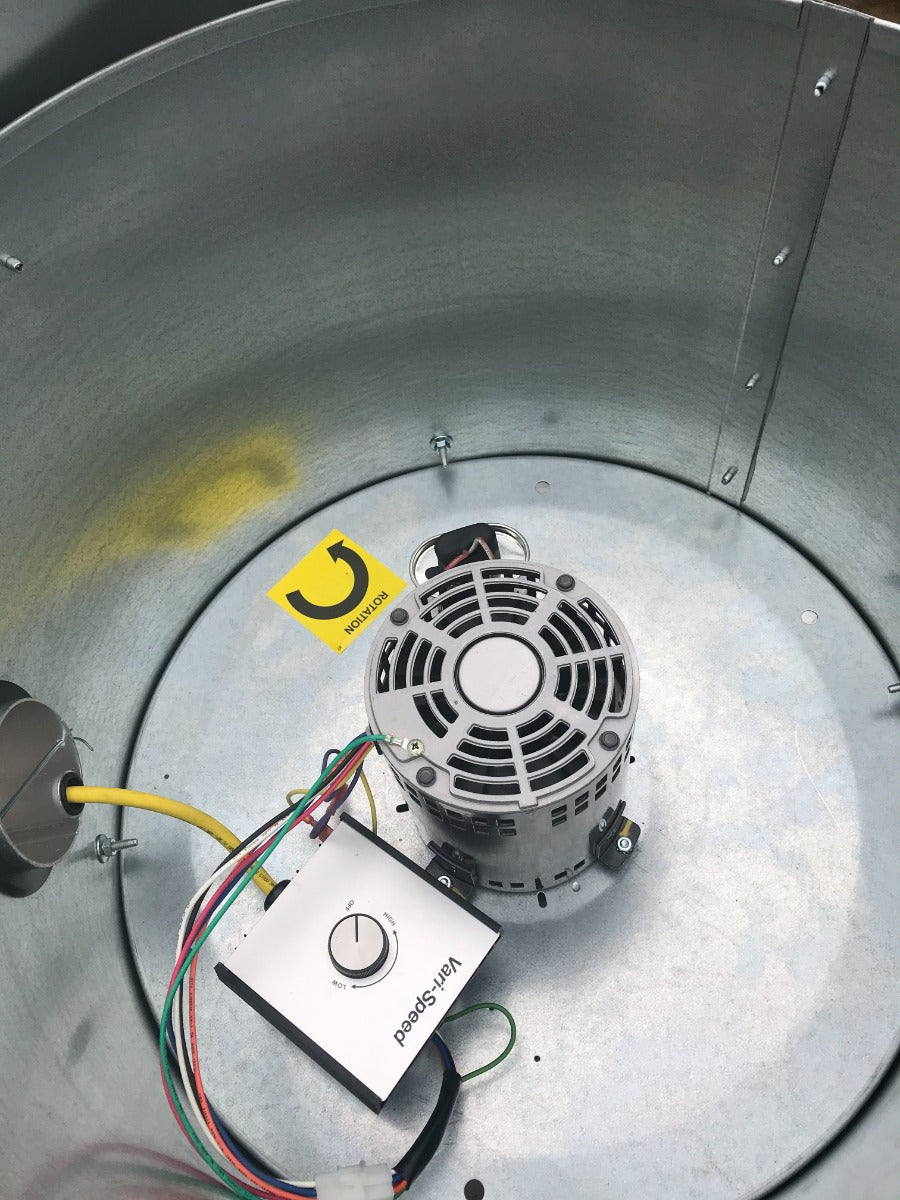 CaptiveAire DU50HFA-900-1600 High Speed Direct Drive Centrifugal Upblast Exhaust Fan 1600 CFM - 115v