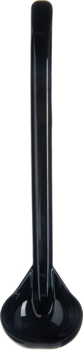 Carlisle 029503 Carly One-Piece Plastic Oval-Bowl Salad Dressing Ladle 1 oz. - 9-1/2"L - Black
