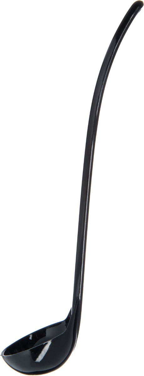 Carlisle 029503 Carly One-Piece Plastic Oval-Bowl Salad Dressing Ladle 1 oz. - 9-1/2"L - Black