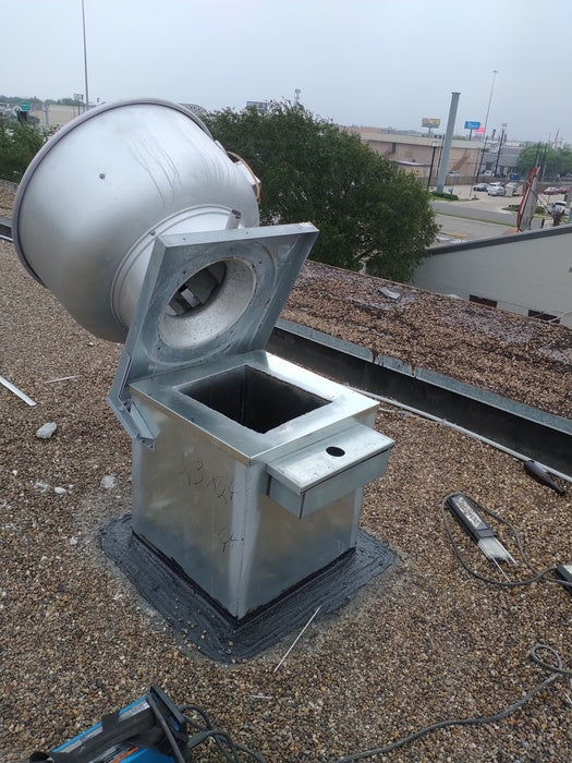 CaptiveAire DU85HFA-1600-2750 High Speed Direct Drive Centrifugal Upblast Exhaust Fan - CFM Range: 1600 to 2450 - 115v