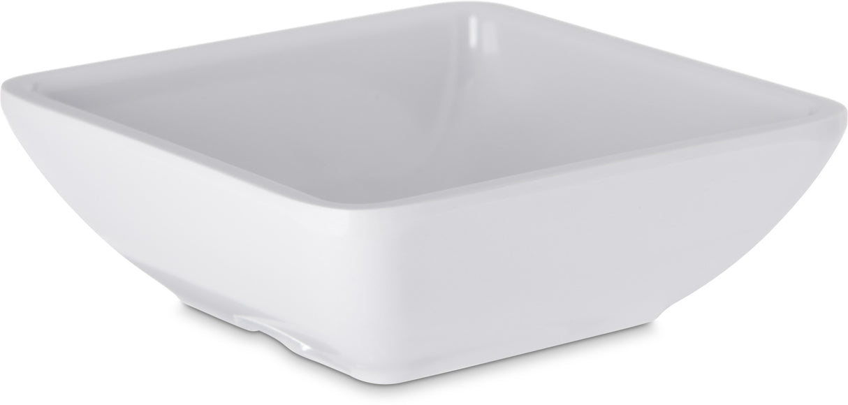Carlisle 086002 Square Melamine Ramekin 2 oz. - White - 48/Case