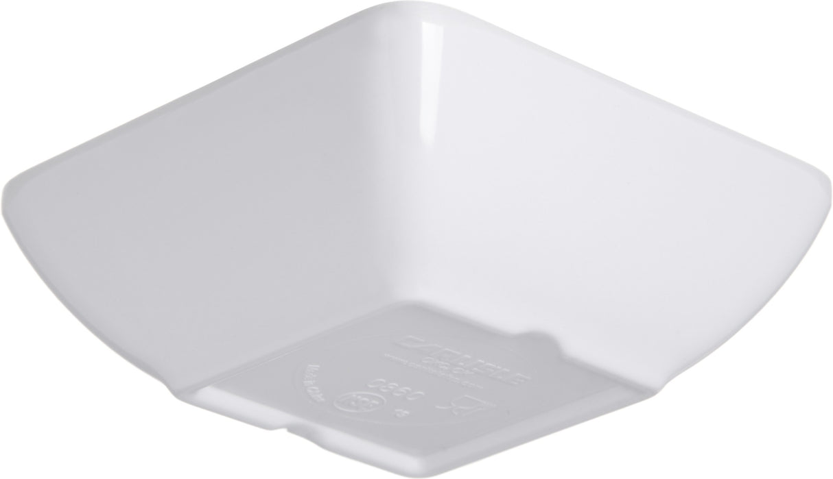 Carlisle 086002 Square Melamine Ramekin 2 oz. - White - 48/Case