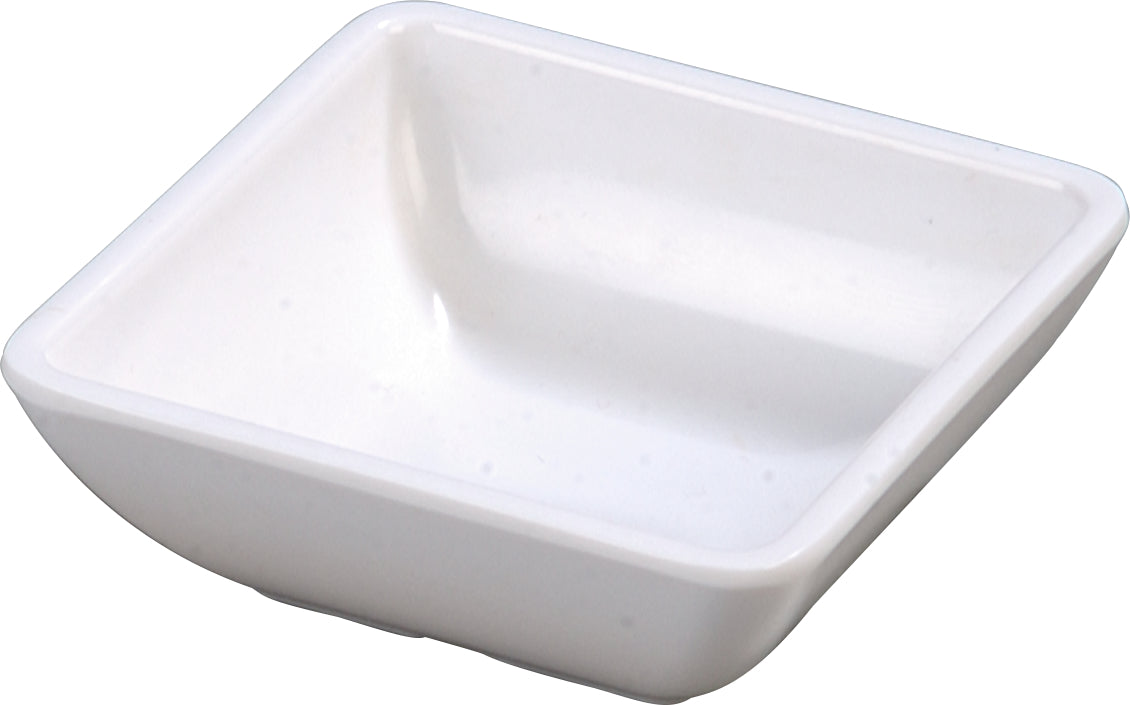 Carlisle 086002 Square Melamine Ramekin 2 oz. - White - 48/Case