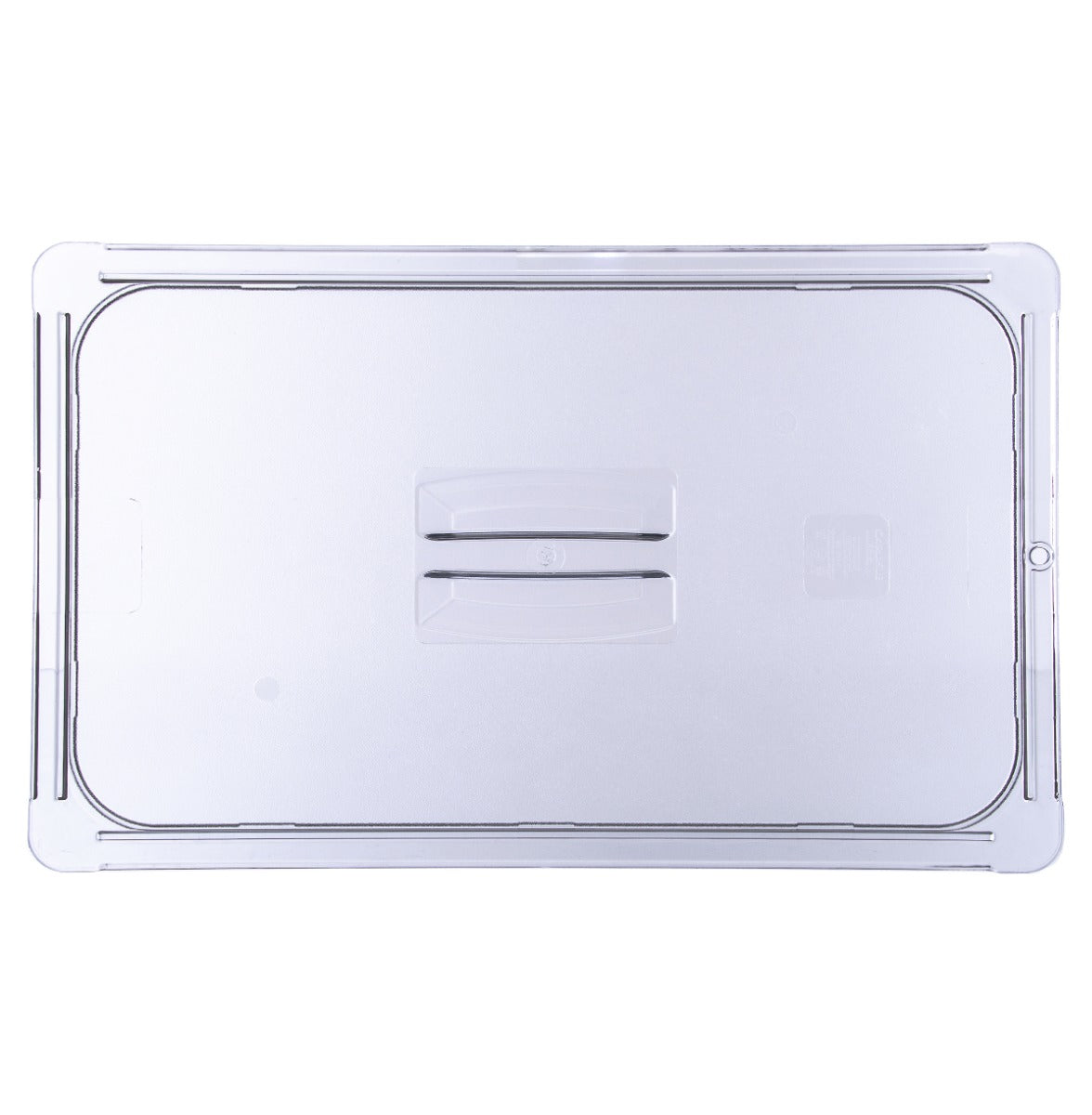 Carlisle 10210U07 StorPlus Polycarbonate Food Pan Cover - (1/1) Full Size - Clear