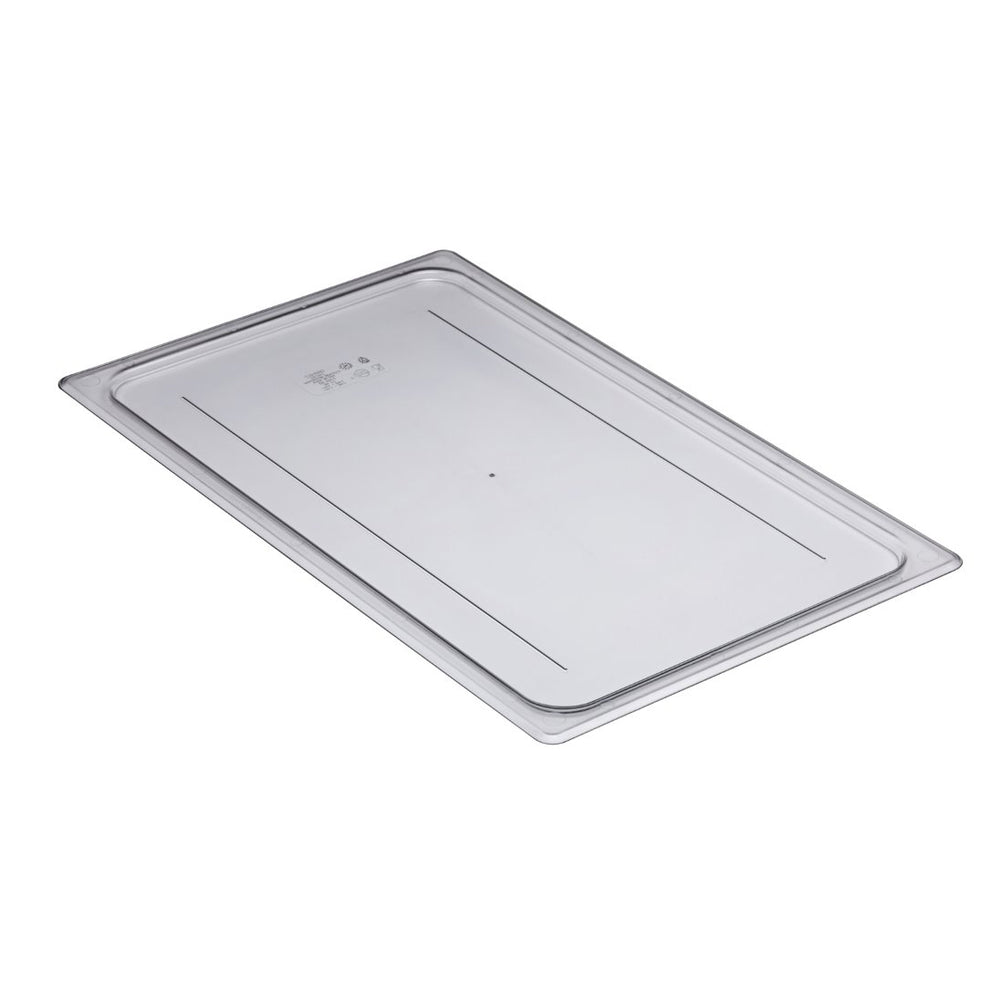 Cambro 10CWC135 Camwear Polycarbonate Food Pan Cover - (1/1) Full Size - Clear