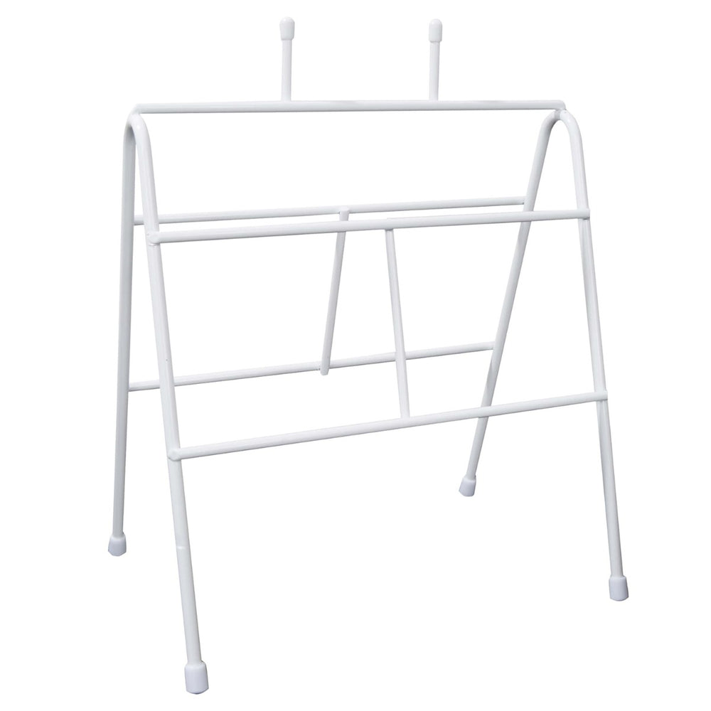 FoodHandler 11-030 Deli Bag Wire Saddle Pack Dispenser Rack / Stand 9-1/4" x 6-1/2" x 11-1/2" - White