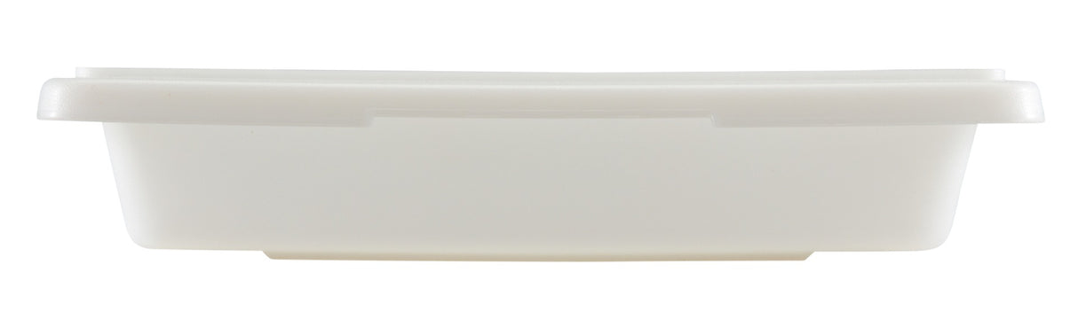 Cambro 12183P148 Polyethylene Food Storage Box 12" x 18" x 3-1/2 - 1-3/4 gal. - White