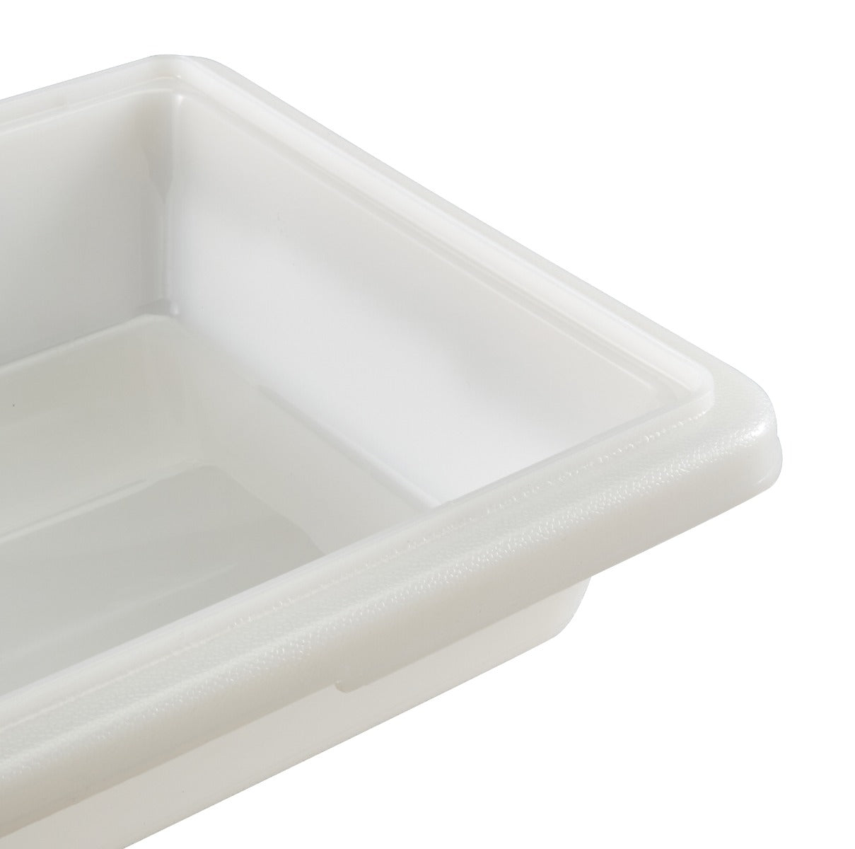 Cambro 12183P148 Polyethylene Food Storage Box 12" x 18" x 3-1/2 - 1-3/4 gal. - White
