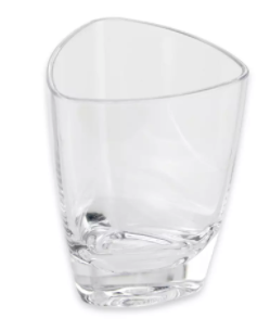 GET SW-1434-CL SAN Plastic Triangle Petite Dessert Glass / Shot Glass 3 oz. - Clear - 24/Case