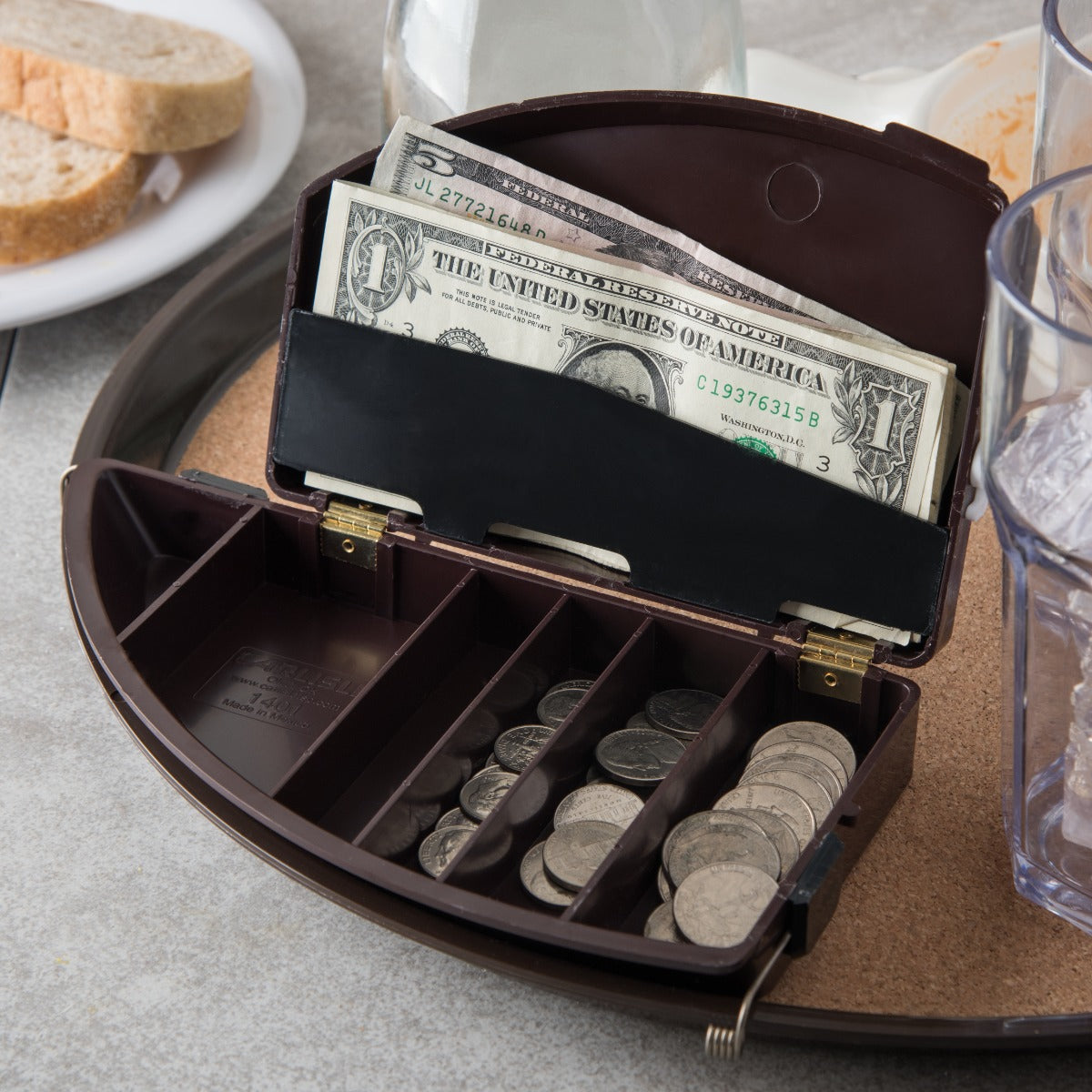 Carlisle 140101 - Money Maid Clip-on for Round Trays
