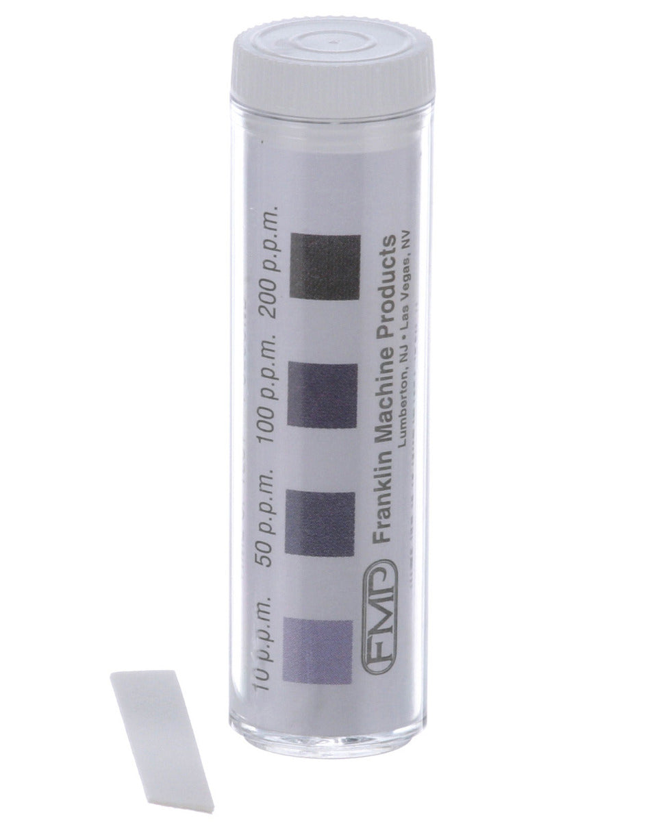FMP 142-1362 Litmus Test Strips for Chlorine Sanitizers 10-200 ppm - 100 Strips per Pack
