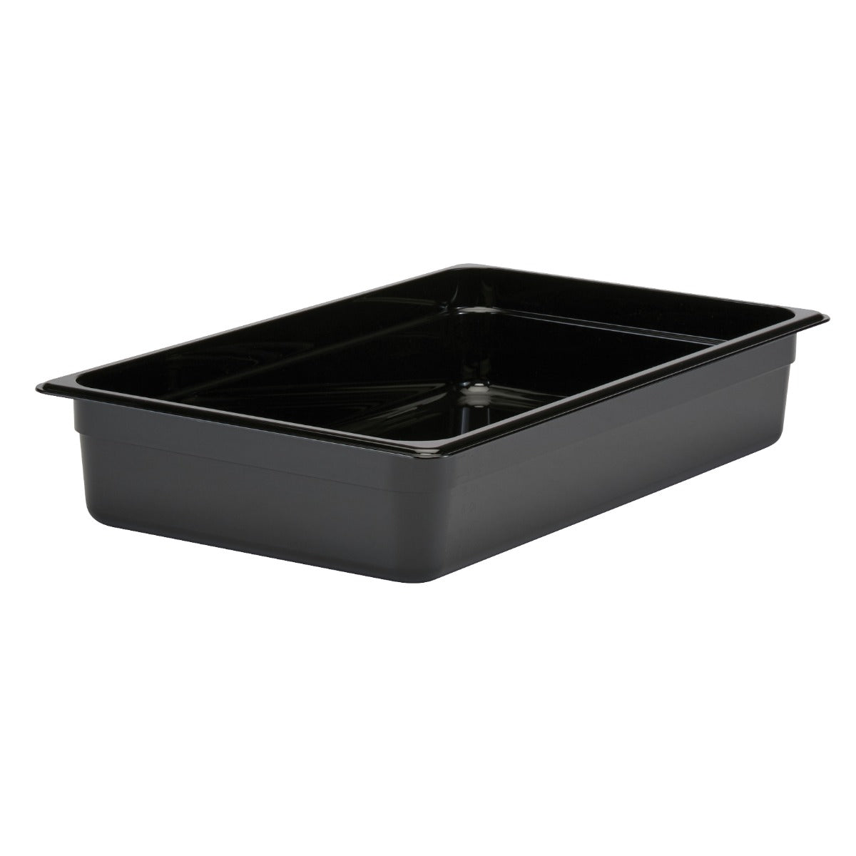 Cambro 14CW110 Camwear Polycarbonate Food Pan - (1/1) Full Size, 4" Deep - Black