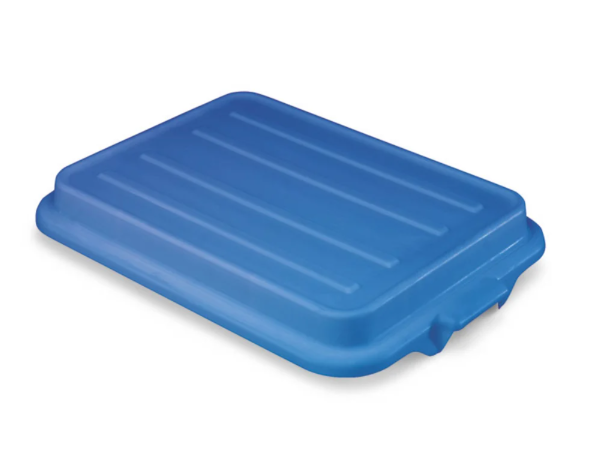 Vollrath 1500-C04 Food Storage Box Cover - Snap-On, 22 1/8x15 5/8x2 1/2", Poly, Blue - 6ea/Case