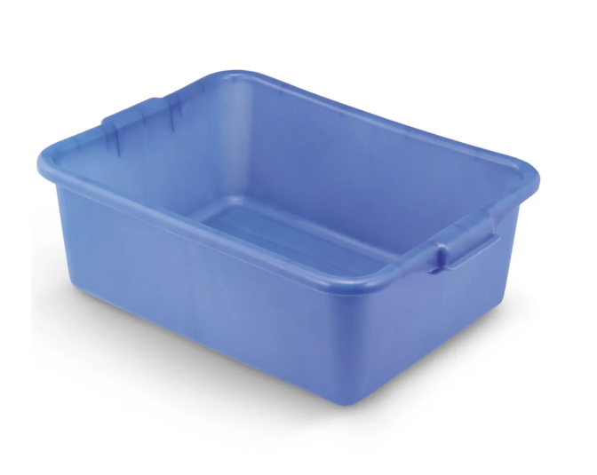 Vollrath 1527-C04 Food Storage Box - Molded Handles, 20x15x7", Blue - 6ea/Case