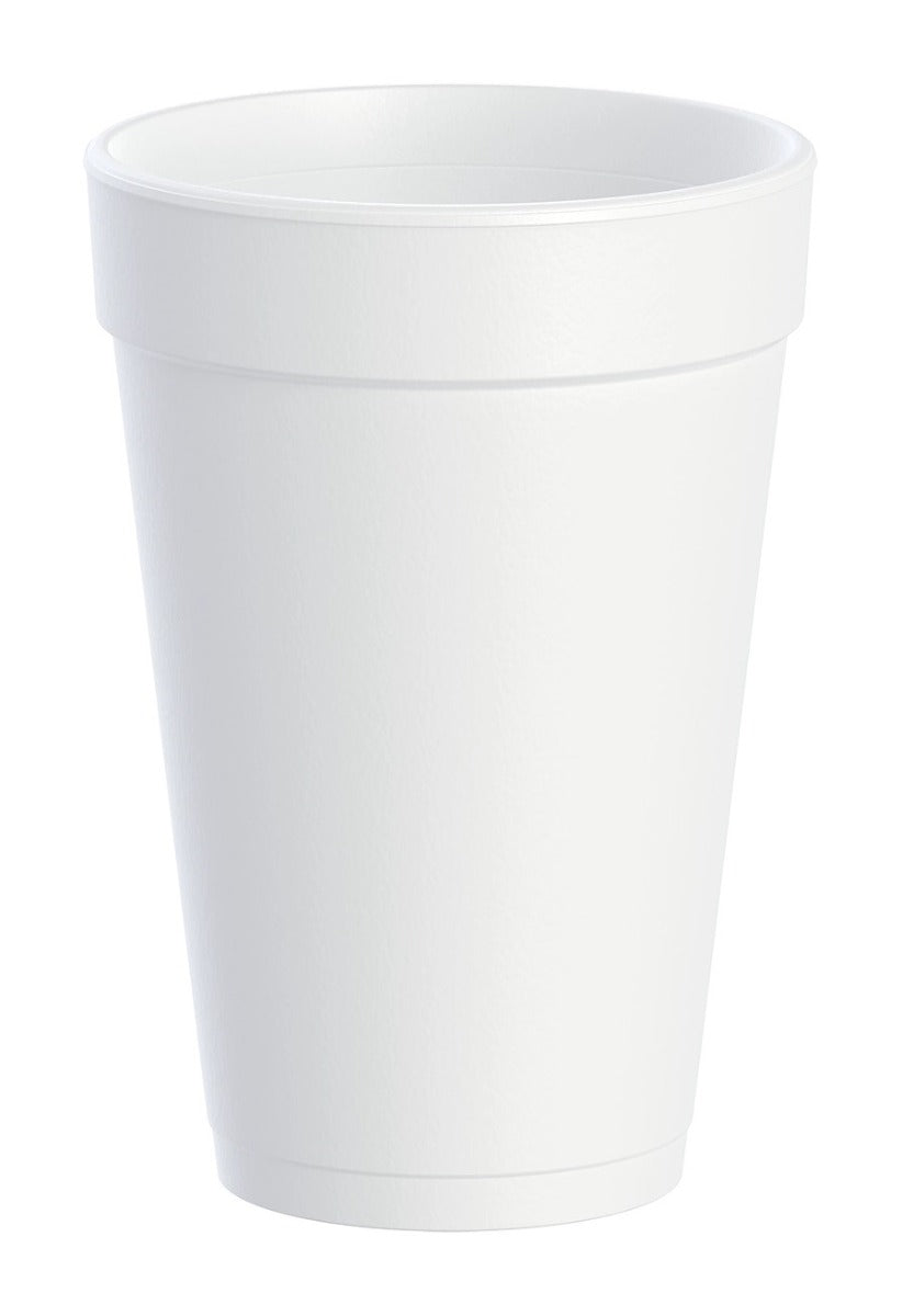 Dart 16J16 Insulated Foam Cup 16 oz (Case of 500) Restaurant Disposable Cups