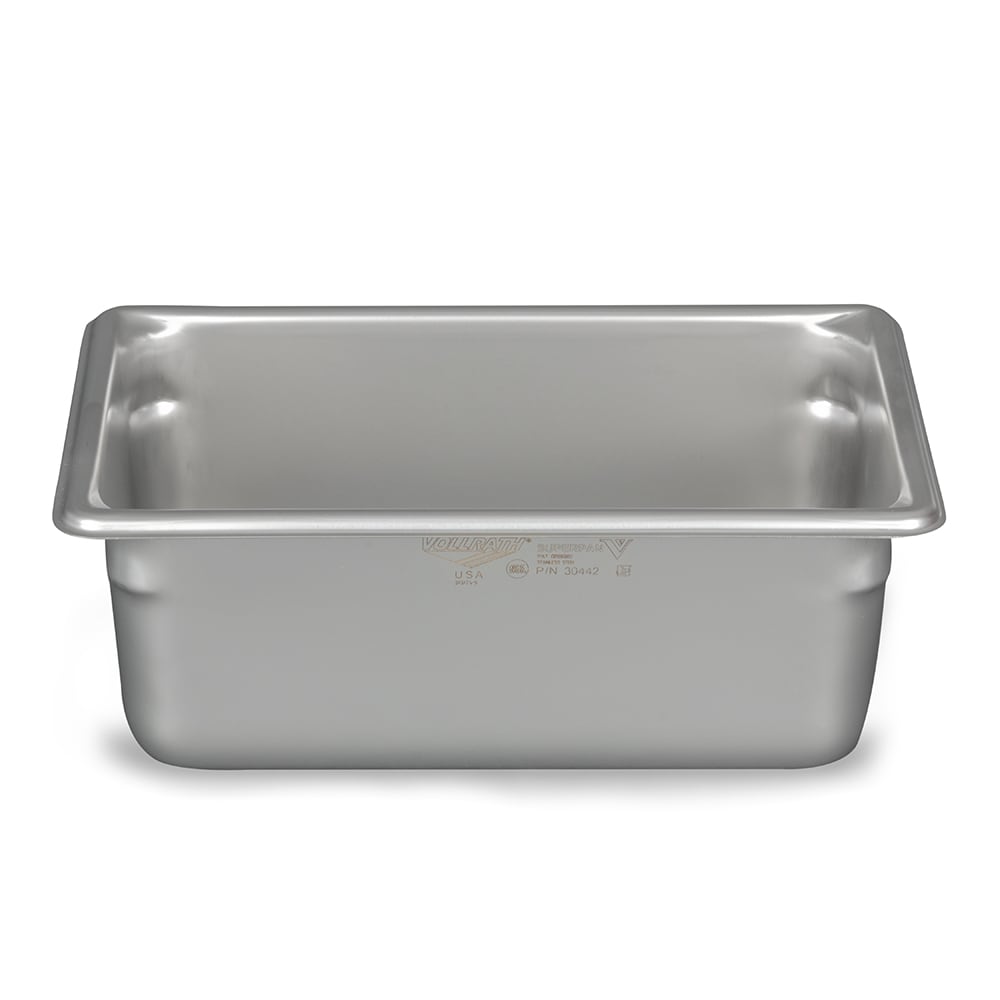 Vollrath 30442 Super Pan V Anti-Jam Stainless Steel Steam Table Food Pan 4" Deep - 1/4 Size