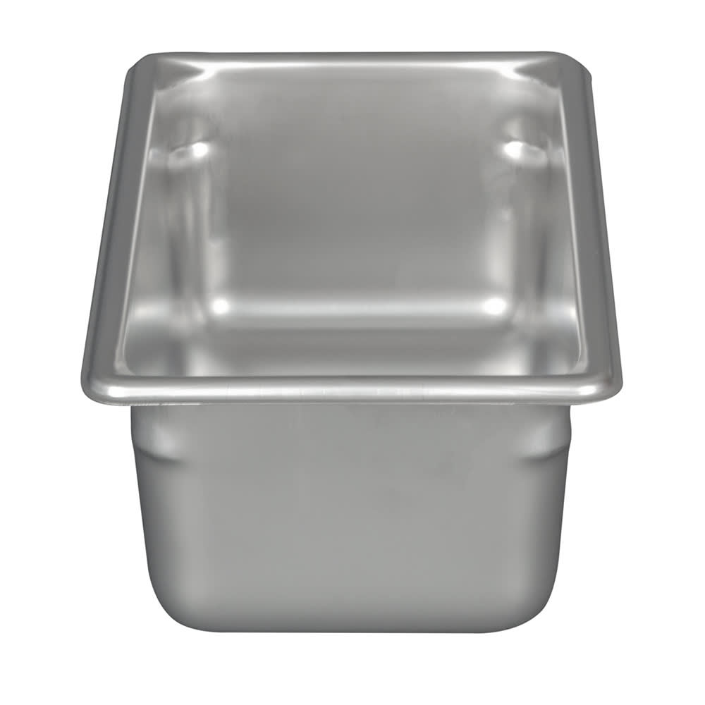 Vollrath 30442 Super Pan V Anti-Jam Stainless Steel Steam Table Food Pan 4" Deep - 1/4 Size