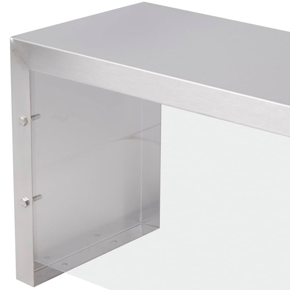 Vollrath 38055 Single Deck 5-Well Breath Guard SS Plexi, 76"