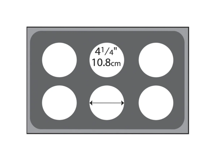 Vollrath 19195 Adapter Plate with Six Holes, for 78710 Bain Marie Pots - 4ea/Case