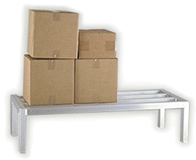 New Age 2010 Aluminum Stationary Dunnage Rack 60" x 24" x 12" - 2,000 lb/Capacity