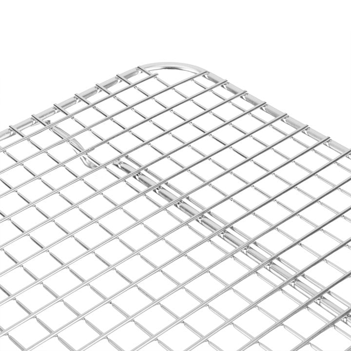 Vollrath 20248 Super Pan V Stainless Steel Wire Footed Cooling Grate 11-3/4" x 16-1/2" -  for 1/2" Size Bun/Sheet Pan