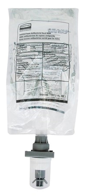 Rubbermaid 2080802 AutoFoam Enriched Foam Alcohol Hand Sanitizer Refill for AutoFoam Dispensers 1000 ml - Dye and Fragrance Free