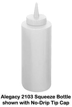 TableCraft 100TC Sani-Cap Tiptop Replacement Squeeze Bottle Standard Cone Tip Cap with a 38 mm Opening - Clear