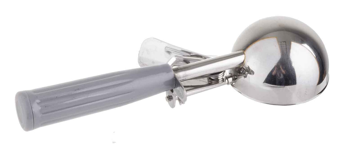 TableCraft 2108 Thumb Press Disher with Polyethylene Gray Handle 4 oz. or Size 8 - 36/Case