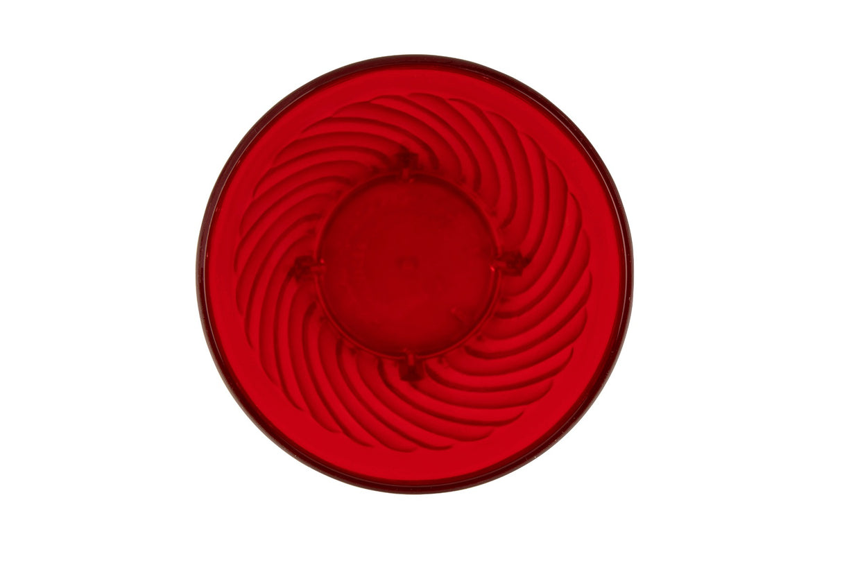 GET 2220-1-R SAN Tahiti SAN Plastic Stackable Swirled Textured Tumbler 20 oz. - Red - 72/Case