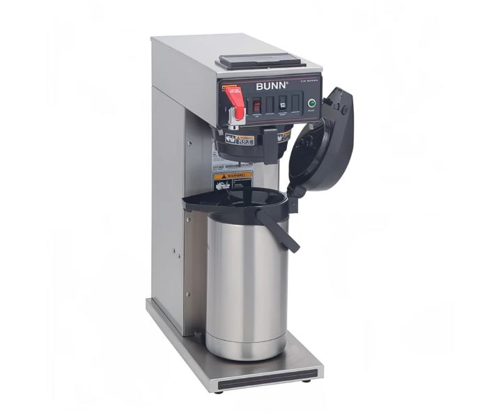 Bunn 23001.0006 CWTF15-APS Automatic & Pourover Airpot Coffee Brewer with Hot Water Faucet and Black Plastic Funnel - 3-4/5 gal/hr - 120v