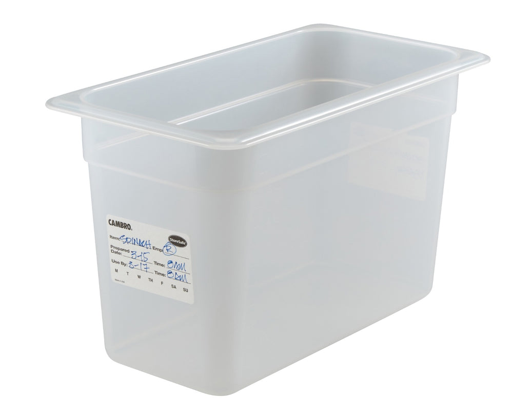 Cambro 23SLB250 StoreSafe Dissolvable Food Rotation Label 2" x 3" - White - 250/Roll - 24 Rolls/Case