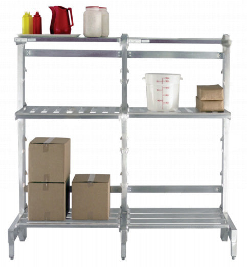 New Age 2532 Aluminum "Quick Change" Cantilever T-Bar Shelf 42"W x 24"D