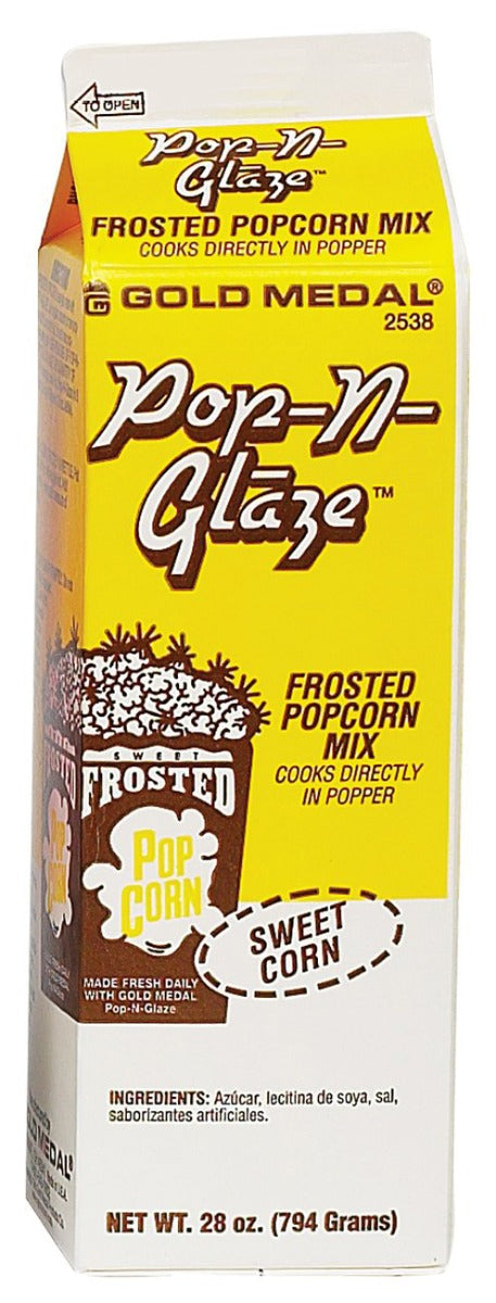 Gold Medal 2538 Pop-N-Glaze Frosted Popcorn Mix 28 oz. - Neutral Sweet