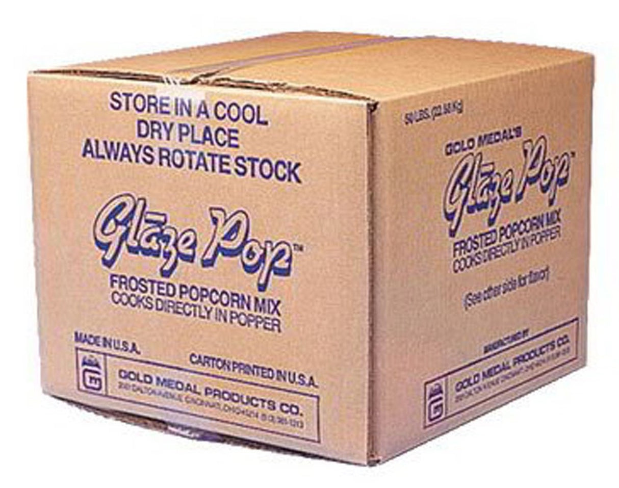 Gold Medal 2604 Glaze Pop Frosted Popcorn Mix 50 lb. Bulk - Banana