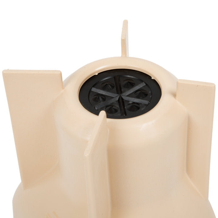 Vollrath 2803-18 Traex Batter Boss Plastic Portion Control Pancake / Waffle Batter Dispenser with Legs 48 oz. - Almond