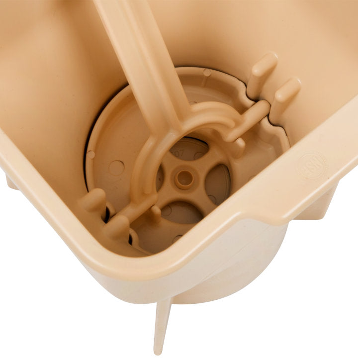 Vollrath 2803-18 Traex Batter Boss Plastic Portion Control Pancake / Waffle Batter Dispenser with Legs 48 oz. - Almond