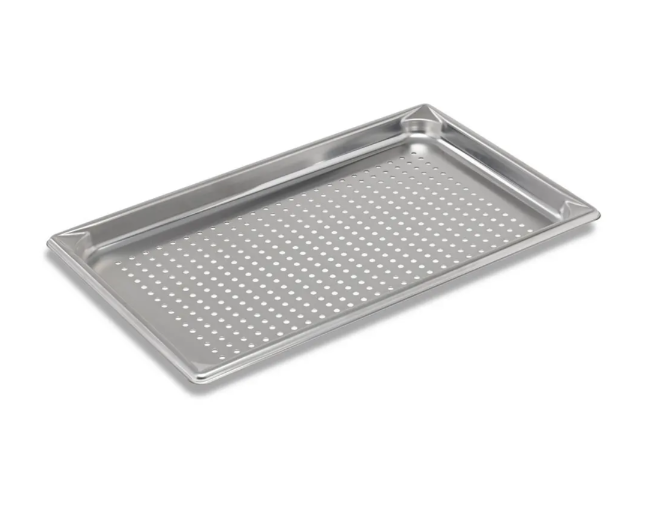 Vollrath 30013 Super Pan V Full Size Steam Table Food Pan - Perforated, Stainless Steel - 6/Case