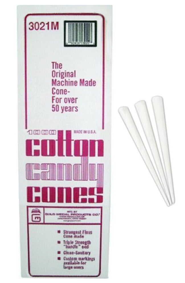 1000 Plain Cotton Candy Cones By Gold Medal