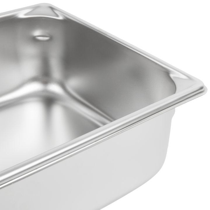 Vollrath 30242 Super Pan V Anti-Jam Stainless Steel Steam Table Food Pan 4" Deep - 1/2 Size