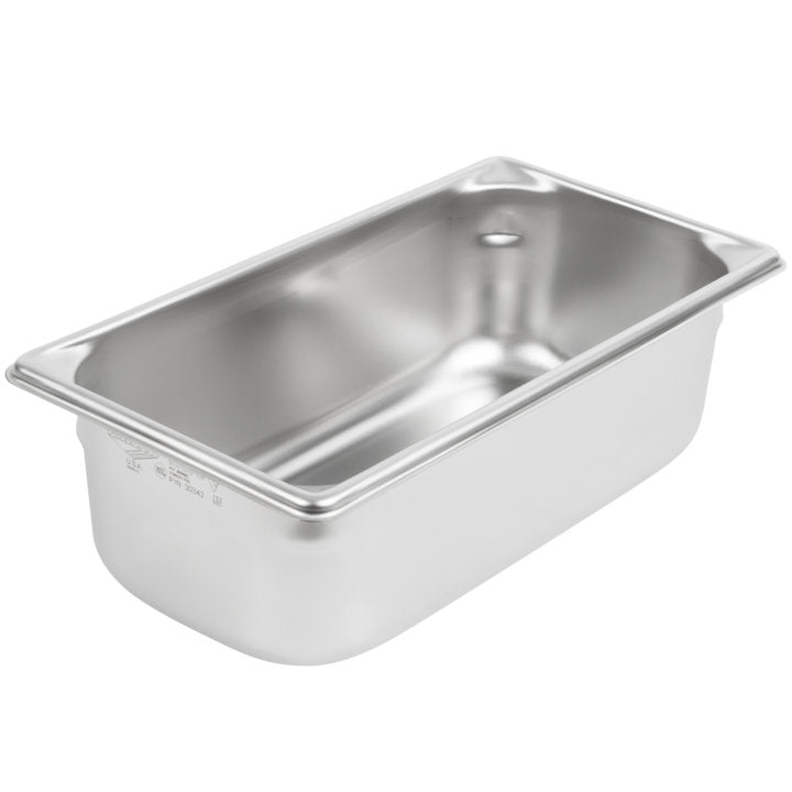 Vollrath 30342 Super Pan V Anti-Jam Stainless Steel Steam Table Food Pan 4" Deep - 1/3 Size