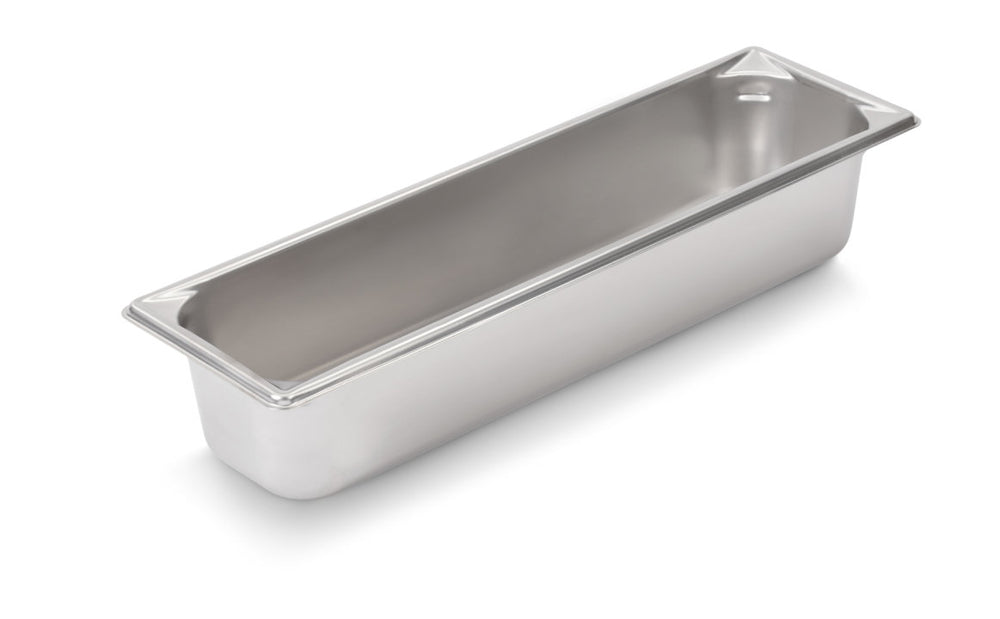 Vollrath 30542 Super Pan V Anti-Jam Stainless Steel Steam Table Food Pan 4" Deep - 1/2 Size Long