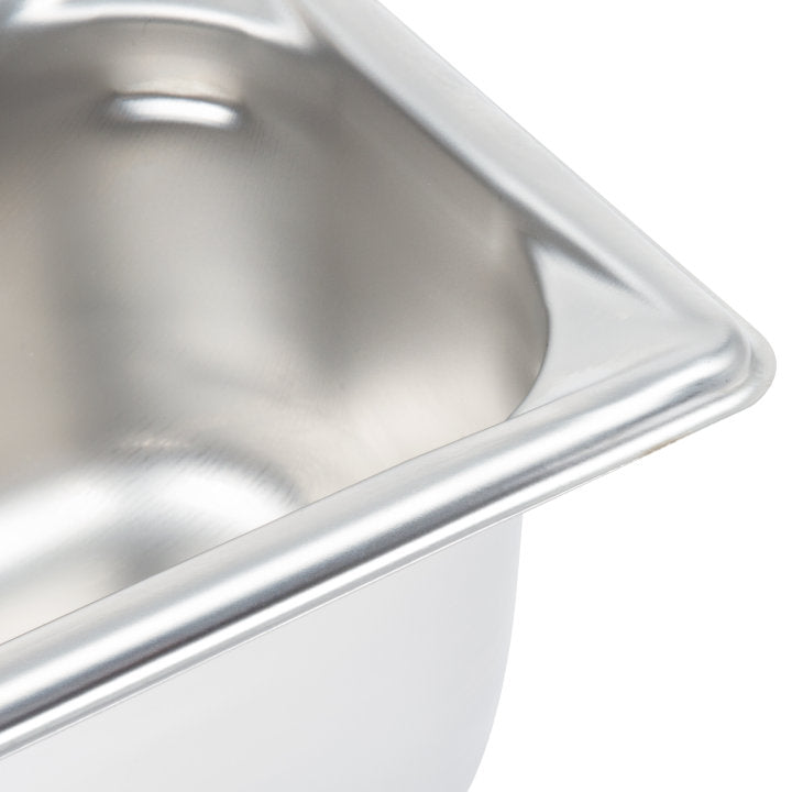 Vollrath 30542 Super Pan V Anti-Jam Stainless Steel Steam Table Food Pan 4" Deep - 1/2 Size Long