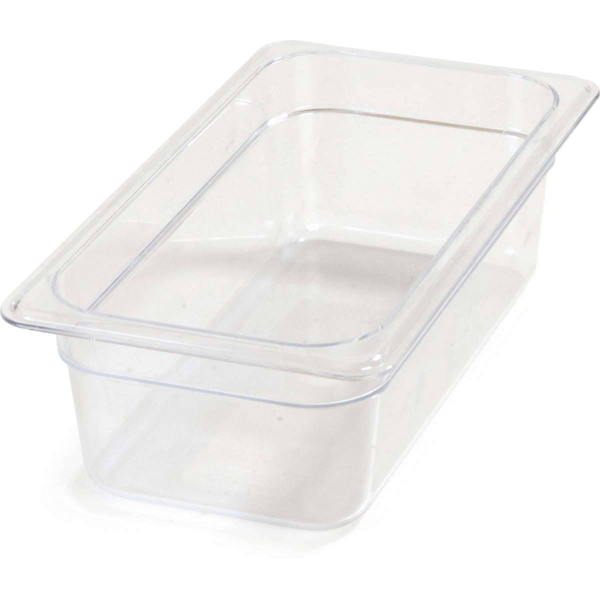 Carlisle 3066107 StorPlus Polycarbonate Food Pan 4" Deep - 1/3 Size - Clear