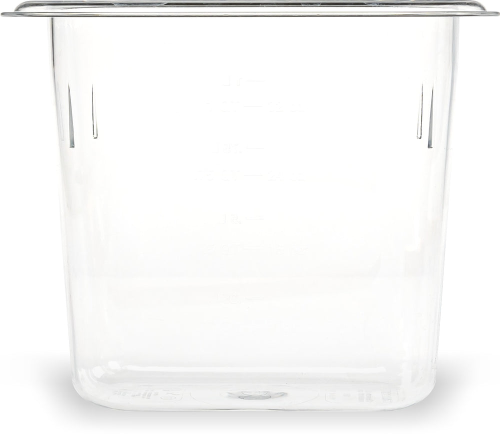 Carlisle 3068807 StorPlus Polycarbonate Food Pan 6" Deep - 1/9 Size - Clear