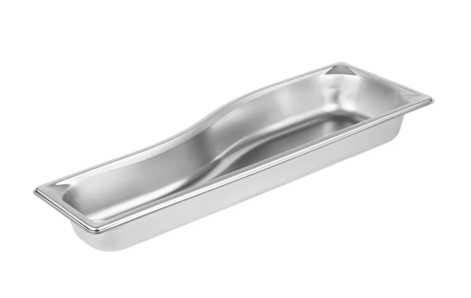 Vollrath 3100020 Super Pan Super Shapes Stainless Steel Steam Table Wild Food Pan 2-1/2" Deep - 1/2 Size Long - 6/Case