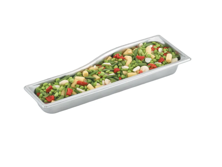 Vollrath 3100040 Super Pan Super Shapes Stainless Steel Steam Table Wild Food Pan 3-1/2" Deep - 1/2 Size Long - 6/Case