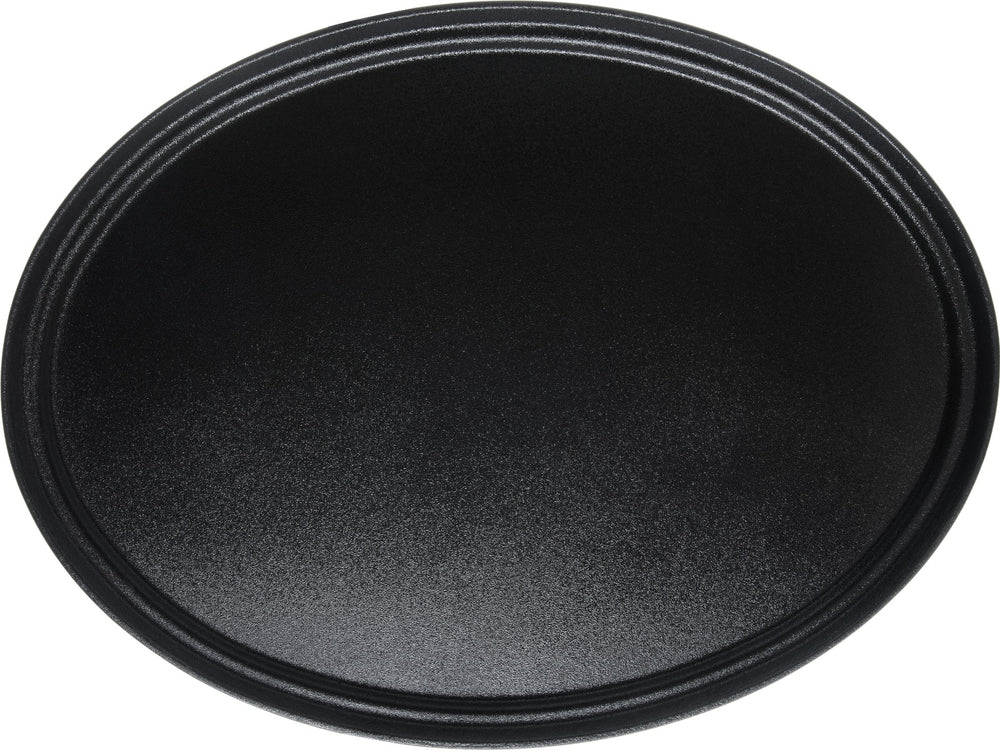 Carlisle 3100GR2004 Griptite 2 Fiberglass Oval Serving Tray 31-1/2" - Black