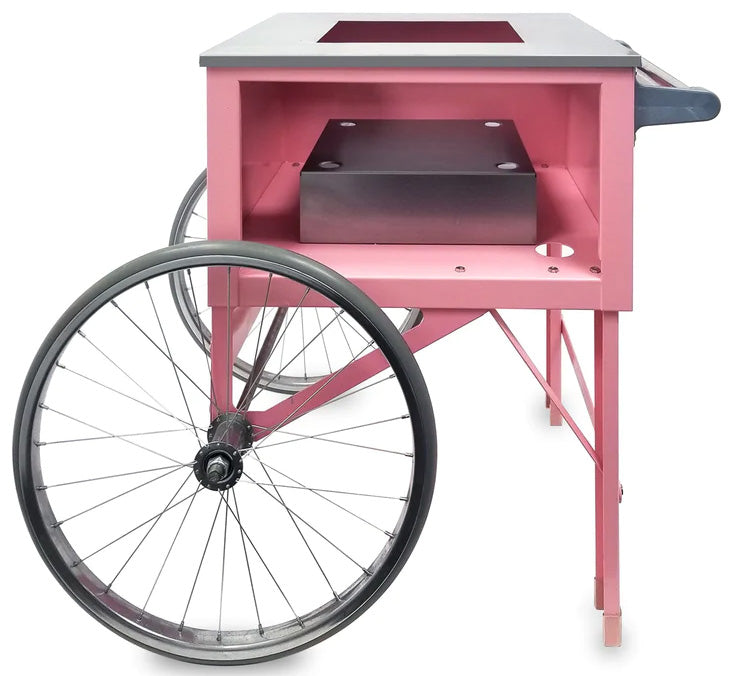 Gold Medal 3149 Cotton Candy Pinkie Floss Cart with Word Graphics 20"L x 20"W x 38"H