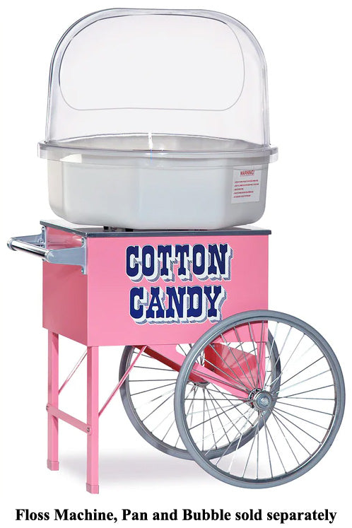 Gold Medal 3149 Cotton Candy Pinkie Floss Cart with Word Graphics 20"L x 20"W x 38"H